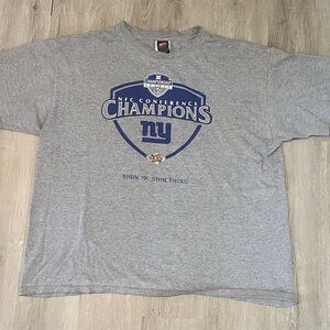 Vintage NY Giants Nike Gray Team T-Shirt